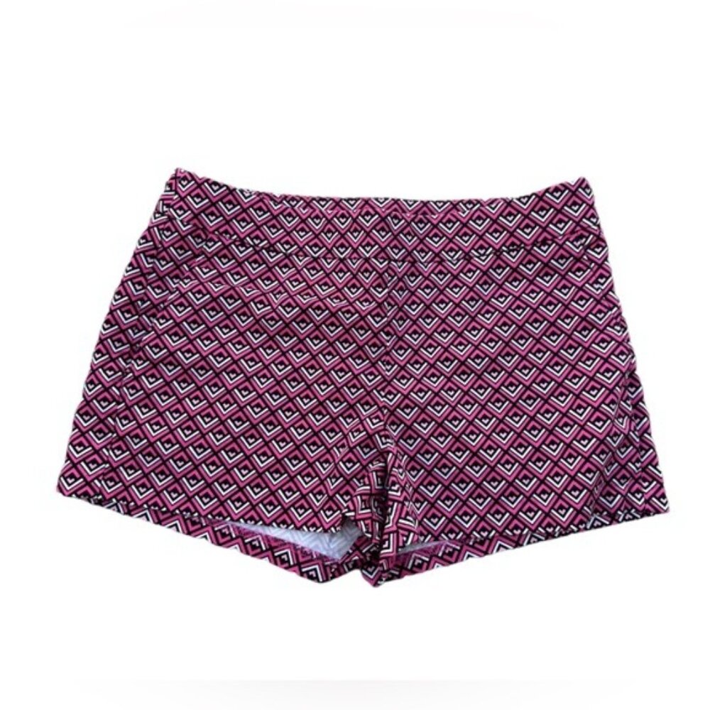 Express Womens Shorts Pink/Multi Size 0 Geometric Print Good Condition